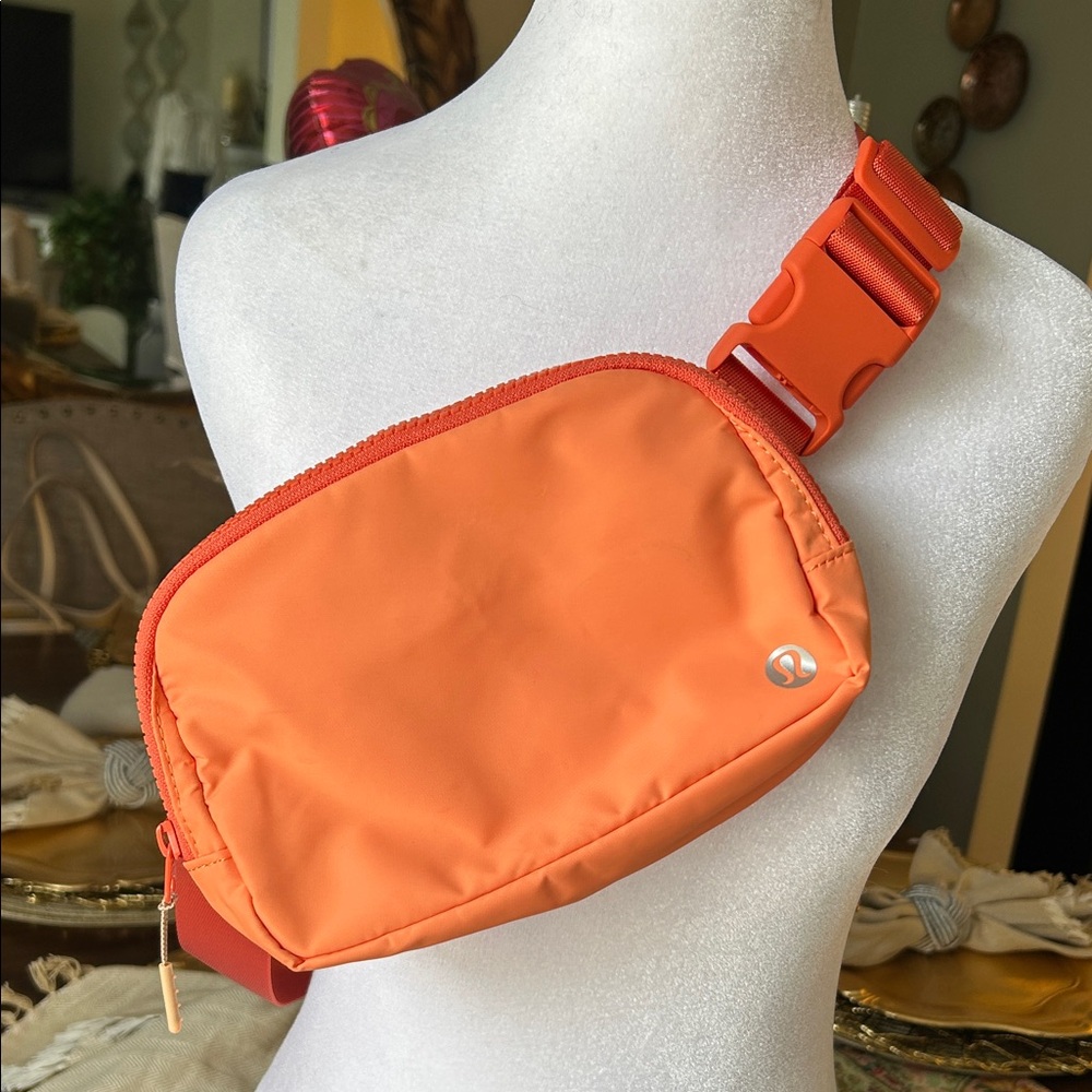 lululemon Coral Orange Mini Crossbody Pouch
